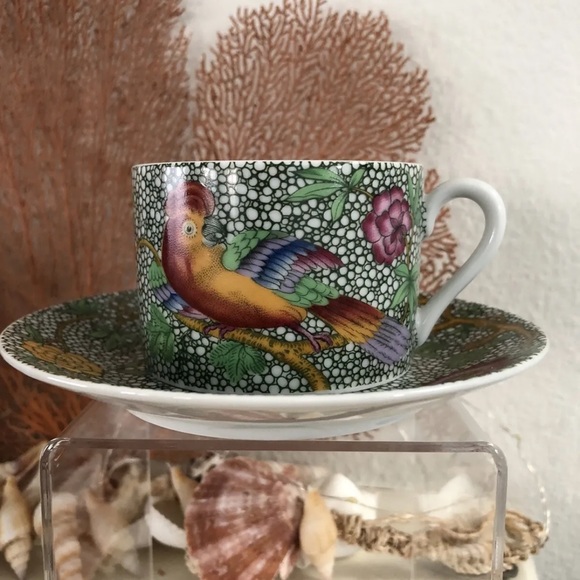 The Haldon Group Parakeet Cup and Saucer Excellent Condition Retired - Picture 1 of 6